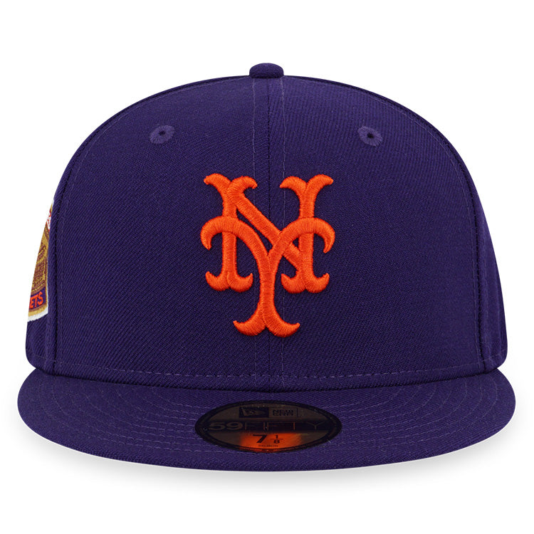 New York Mets MLB Royal Purple Cooperstown 59FIFTY Fitted Cap