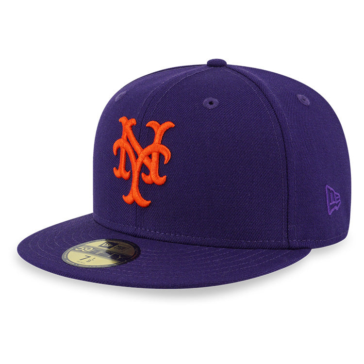 New York Mets MLB Royal Purple Cooperstown 59FIFTY Fitted Cap