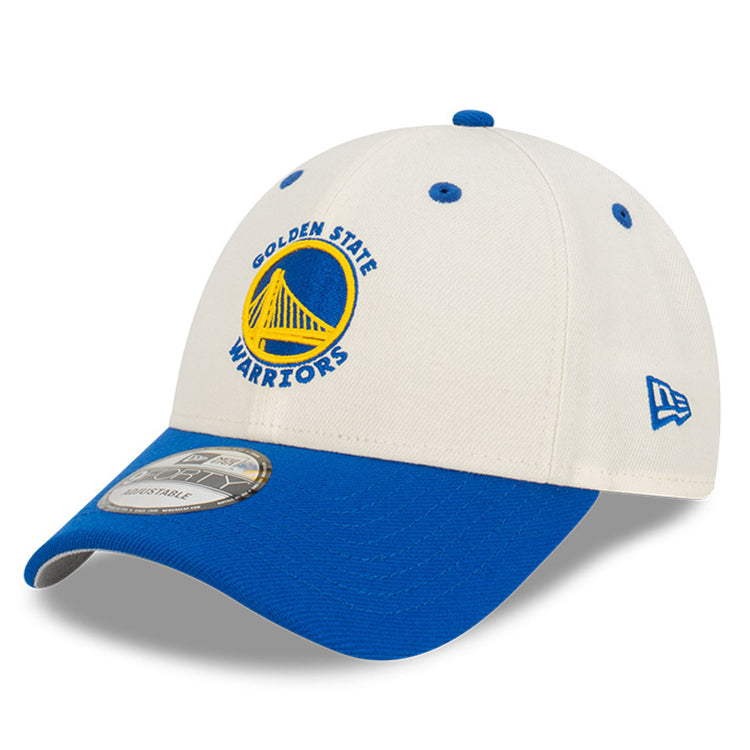 Golden State Warriors NBA Chrome OTC White 9FORTY Snapback Adjustable Cap