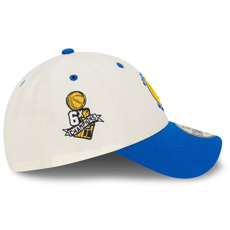 Golden State Warriors NBA Chrome OTC White 9FORTY Snapback Adjustable Cap