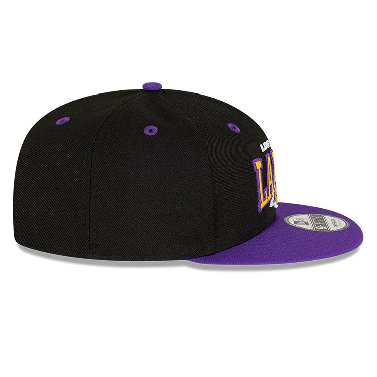 Los Angeles Lakers NBA Two Tone Pro Arch Black 9FIFTY Cap