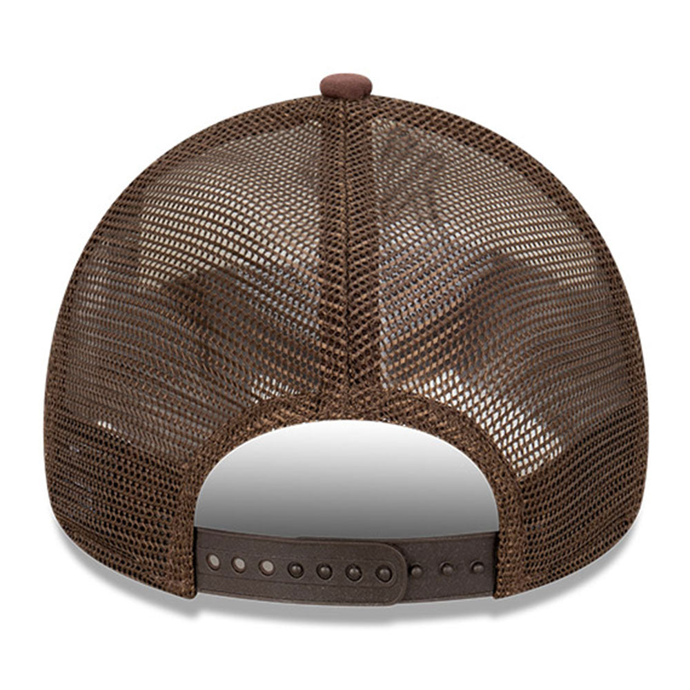 New Era New York Yankees Earthtones World Series White Walnut 9FORTY A-Frame Trucker Cap