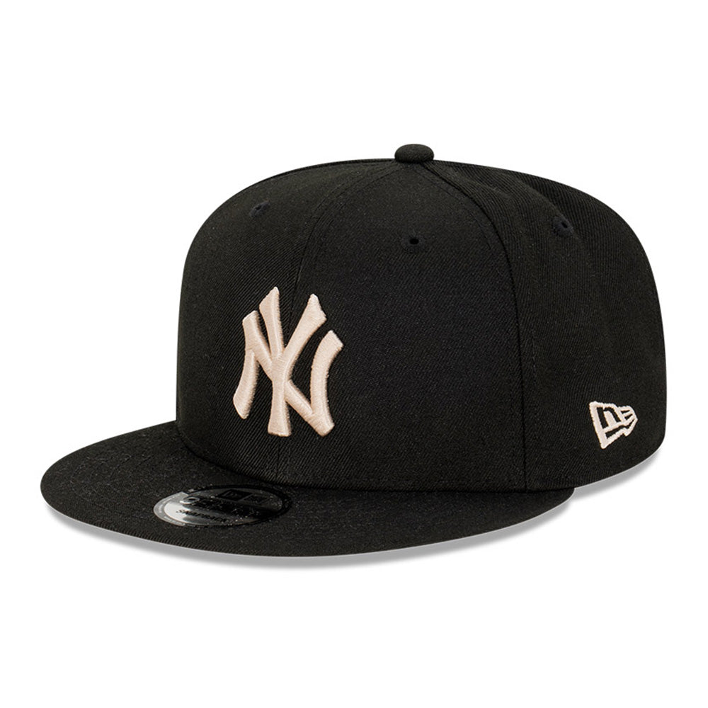 New Era New York Yankees Stone World Series Black 9FIFTY Snapback Cap