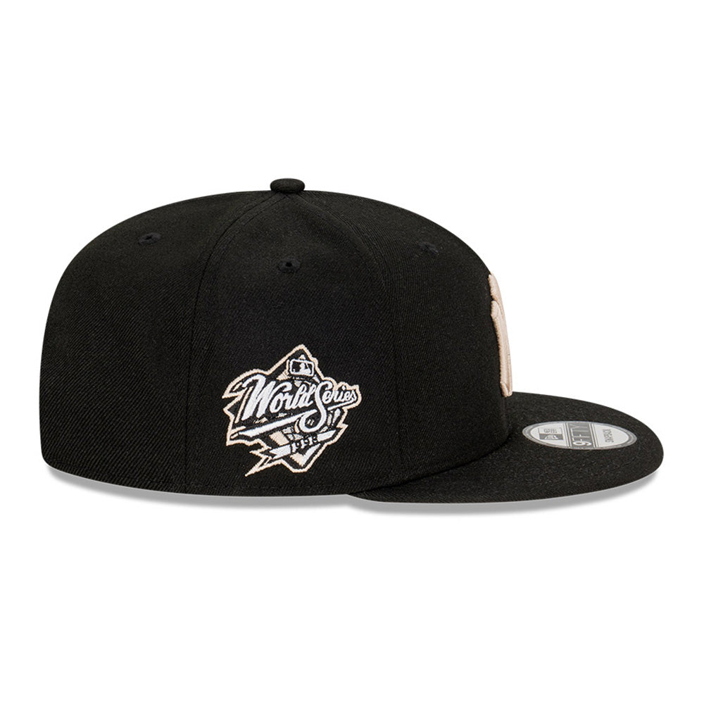 New Era New York Yankees Stone World Series Black 9FIFTY Snapback Cap