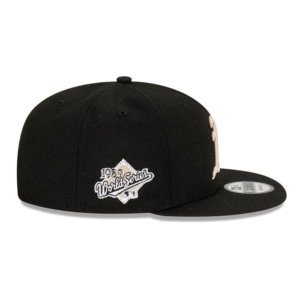 New Era Oakland Athletics Stone World Series Black 9FIFTY Snapback Cap