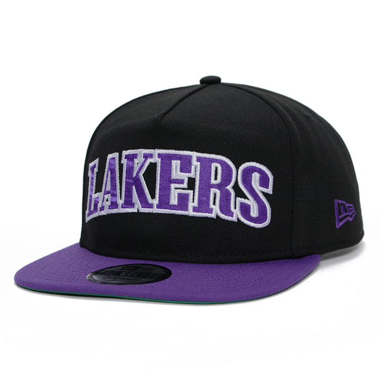 Los Angeles Lakers NBA Black Purple Golfer Adjustable Snapback Cap