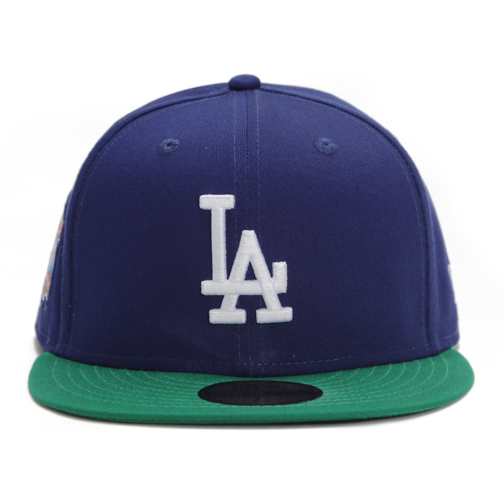 Los Angeles Dodgers MLB Official Team Color Blue Green 59FIFTY Fitted Cap