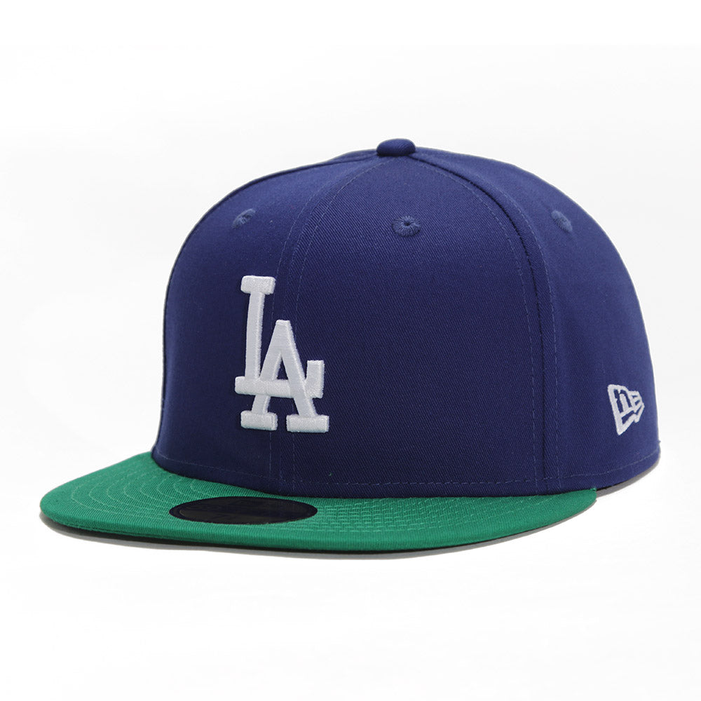 Los Angeles Dodgers MLB Official Team Color Blue Green 59FIFTY Fitted Cap