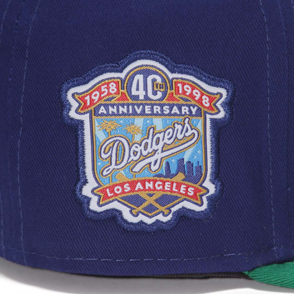 Los Angeles Dodgers MLB Official Team Color Blue Green 59FIFTY Fitted Cap