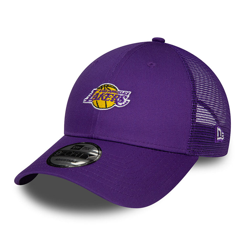 Los Angeles Lakers NBA Home Field Purple 9FORTY Trucker Adjustable Cap