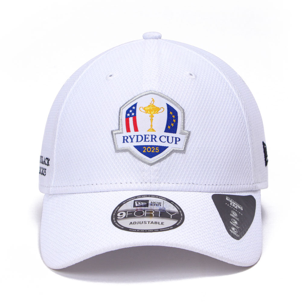 New Era Ryders Cup Europe 2025 Optic White Diamond Era 9FORTY Adjustable Cap