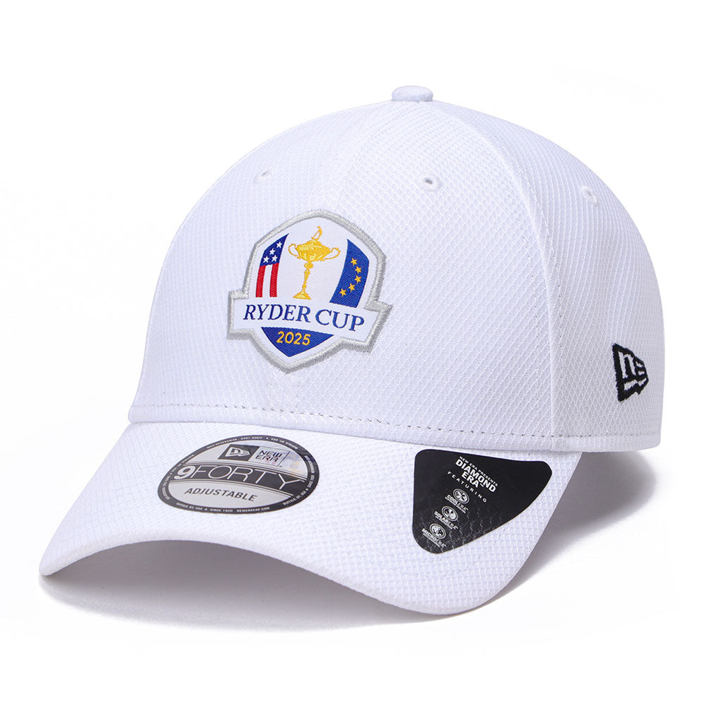 New Era Ryders Cup Europe 2025 Optic White Diamond Era 9FORTY Adjustable Cap