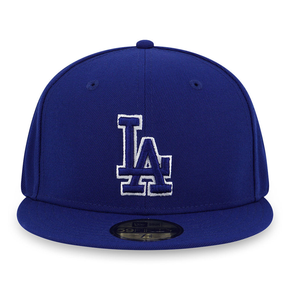 Los Angeles Dodgers MLB Outline Dark Royal 59FIFTY Fitted Cap