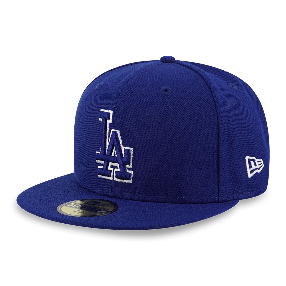 Los Angeles Dodgers MLB Outline Dark Royal 59FIFTY Fitted Cap