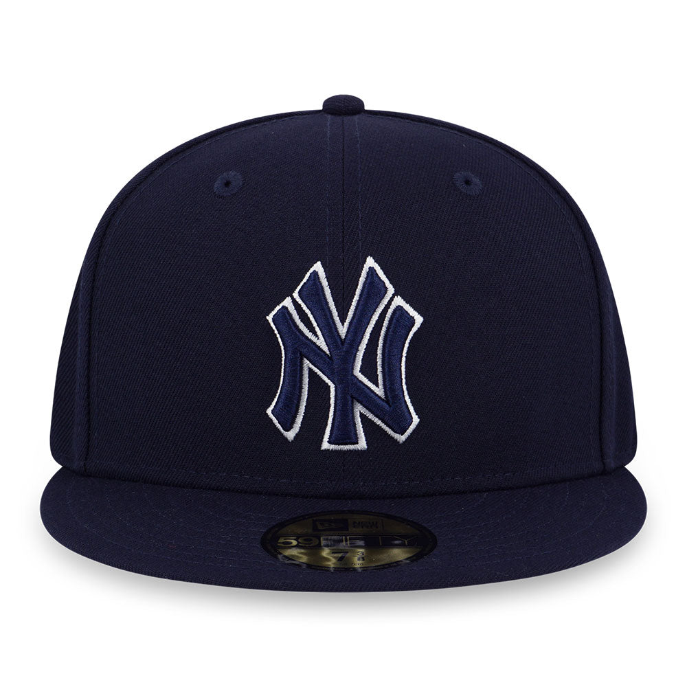 New York Yankees MLB Outline Navy 59FIFTY Fitted Cap