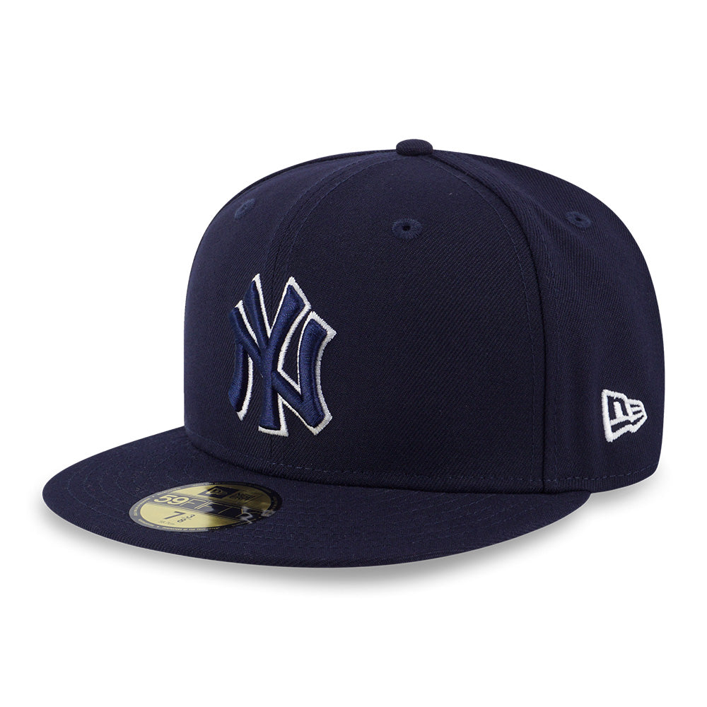 New York Yankees MLB Outline Navy 59FIFTY Fitted Cap