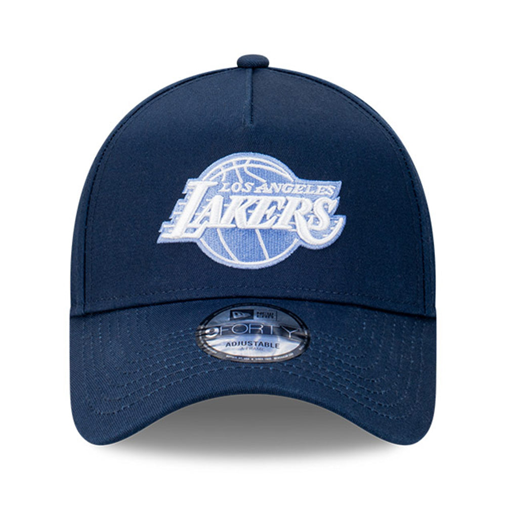 Los Angeles Lakers NBA Midnight Ice Oceanside Blue 9FORTY A-Frame Snapback Cap