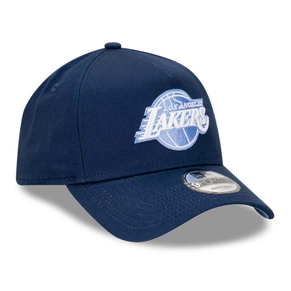 Los Angeles Lakers NBA Midnight Ice Oceanside Blue 9FORTY A-Frame Snapback Cap