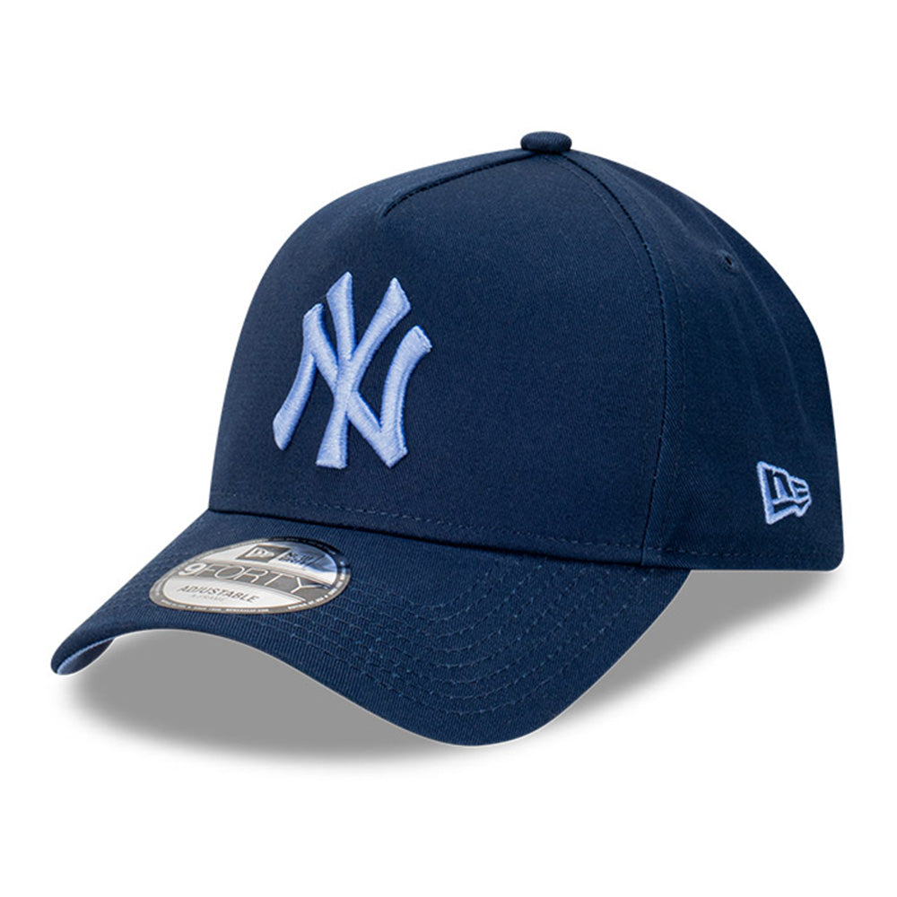 New York Yankees MLB Midnight Ice Oceanside Blue 9FORTY A-Frame Snapback Cap