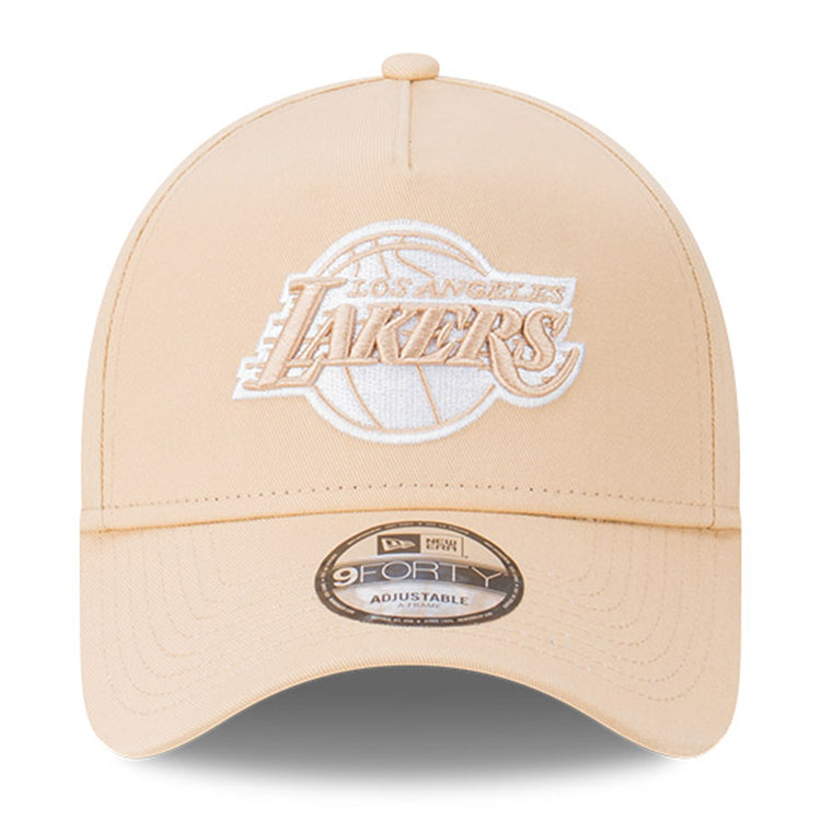 Los Angeles Lakers NBA Oatmilk 9FORTY A-Frame Snapback Cap