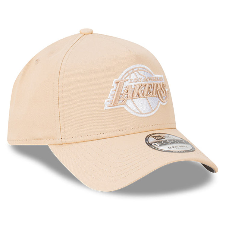 Los Angeles Lakers NBA Oatmilk 9FORTY A-Frame Snapback Cap