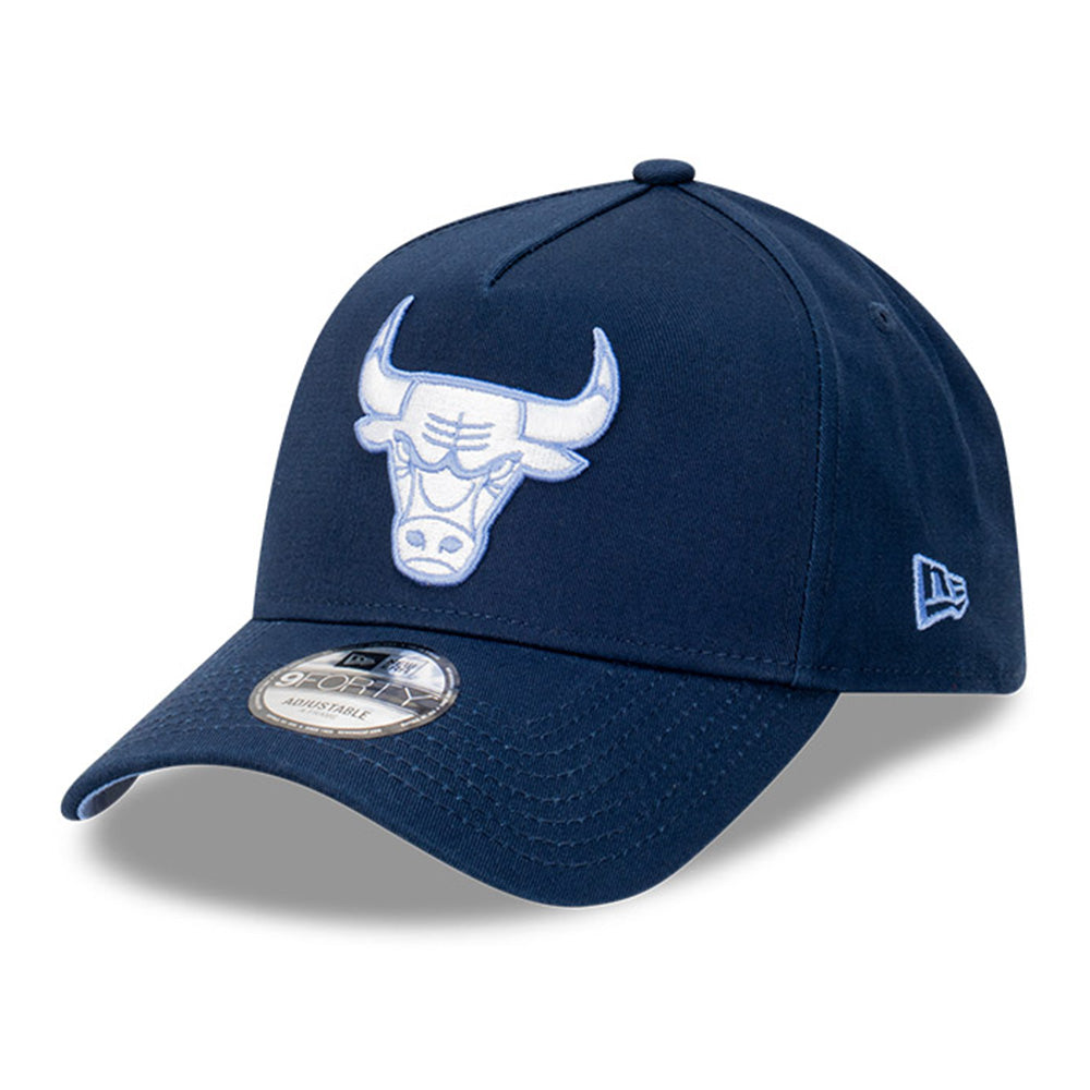 Chicago Bulls NBA Midnight Ice Oceanside Blue 9FORTY A-Frame Snapback Cap