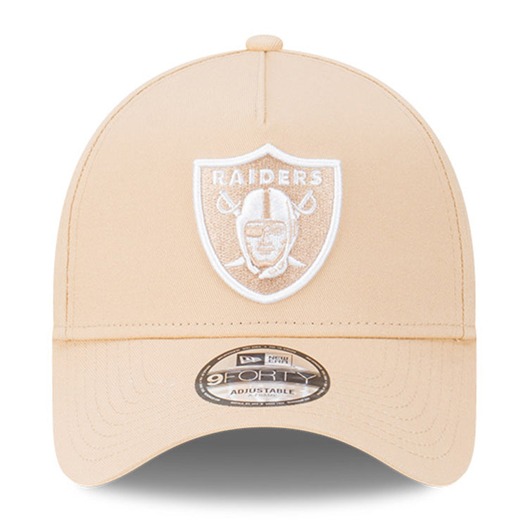 Las Vegas Raiders NFL Oatmilk 9FORTY A-Frame Snapback Cap