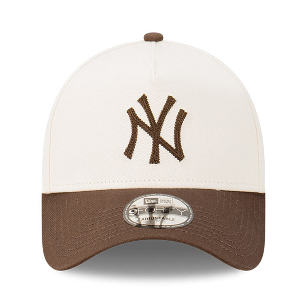 New York Yankees MLB Winecork Two Tone Brown 9FORTY A-Frame Adjustable Cap