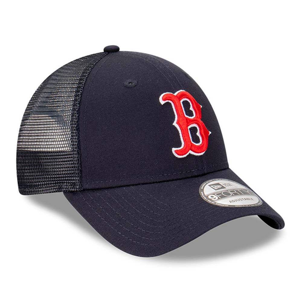 Boston Red Sox MLB Team Trucker Navy 9FORTY Snapback Cap