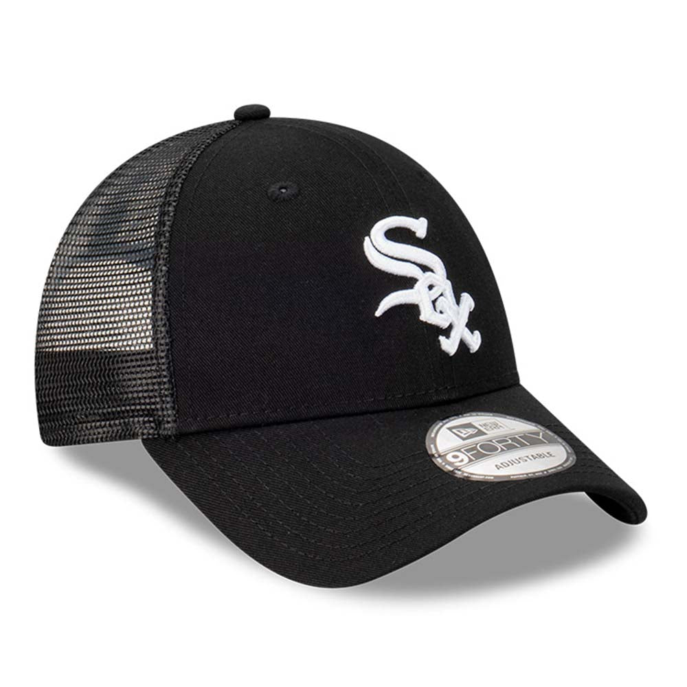 Chicago White Sox MLB Team Trucker Black 9FORTY Snapback Cap