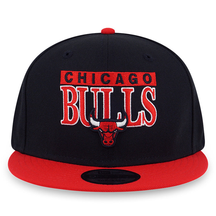 Chicago Bulls NBA Two Tone Block Official Team Color 9FIFTY Snapback Cap