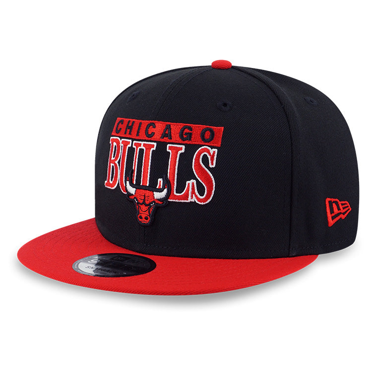 Chicago Bulls NBA Two Tone Block Official Team Color 9FIFTY Snapback Cap