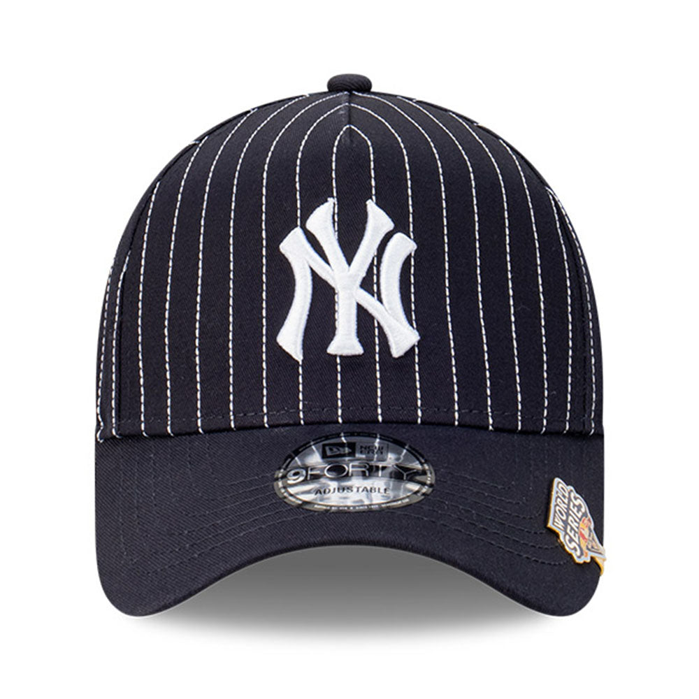 New York Yankees MLB Pinstripe Navy 9FORTY A-Frame Snapback Cap