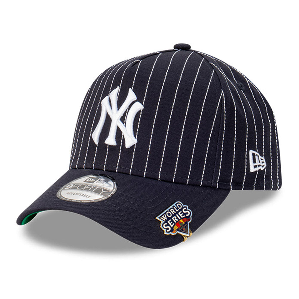 New York Yankees MLB Pinstripe Navy 9FORTY A-Frame Snapback Cap