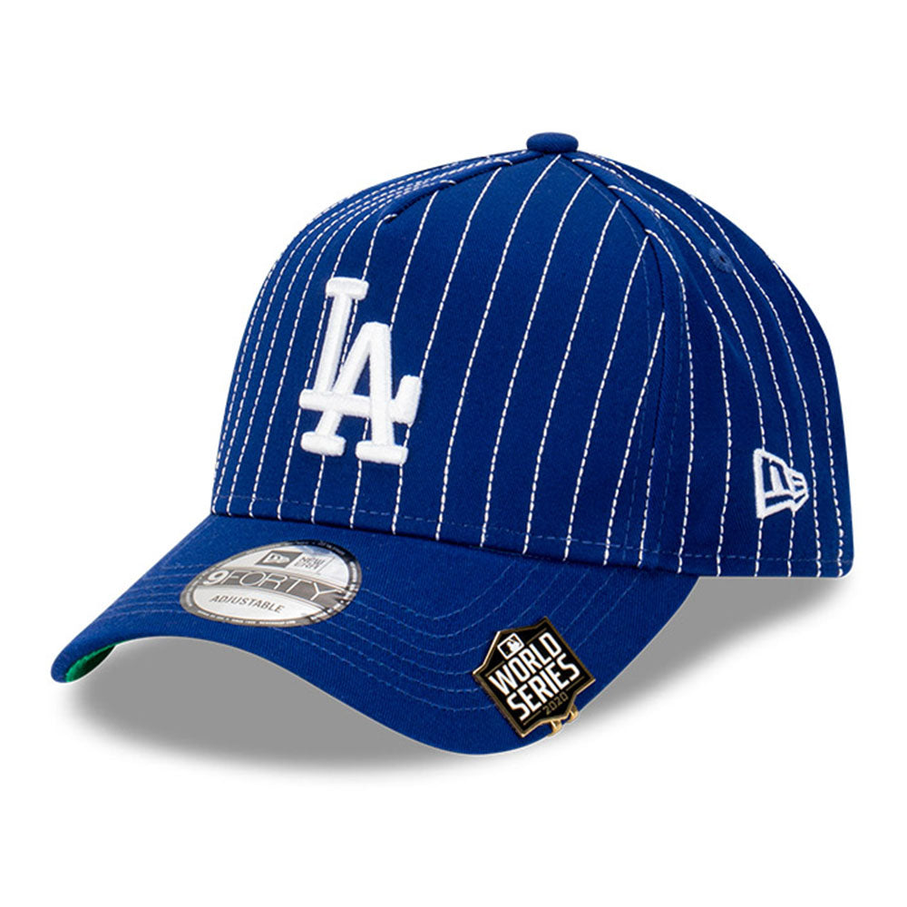 Los Angeles Dodgers MLB Pinstripe Royal Blue 9FORTY A-Frame Snapback Cap