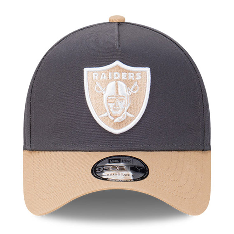 Las Vegas Raiders NFL Midnight Desert Graphite 9FORTY A-Frame Adjustable Cap