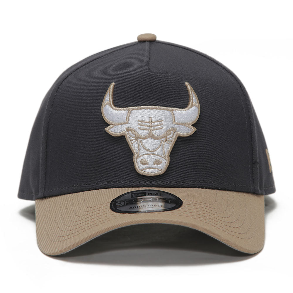 Chicago Bulls NBA Midnight Desert Graphite 9FORTY A-Frame Adjustable Cap