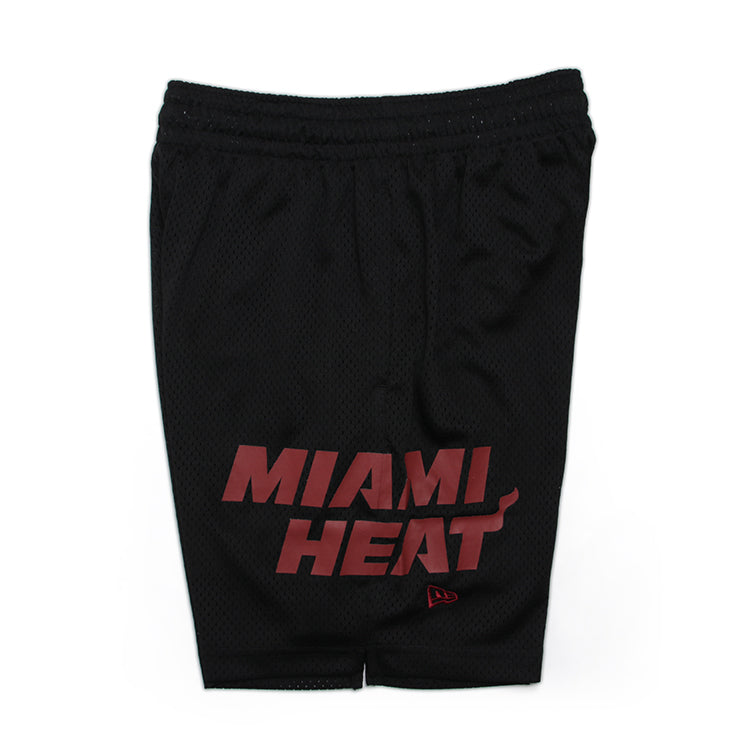 Miami Heat NBA Black Mesh Shorts