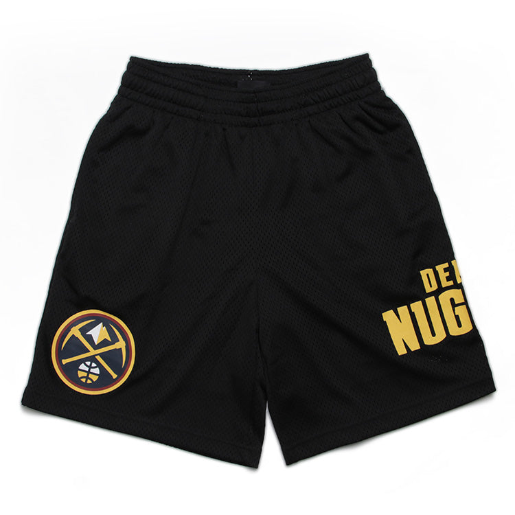 Denver Nuggets NBA Black Mesh Shorts