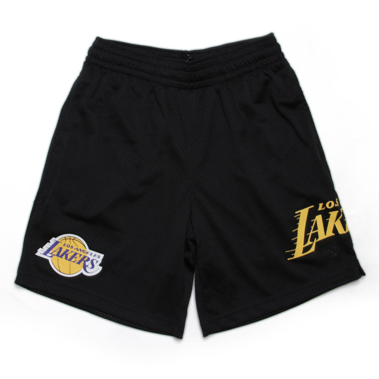 Los Angeles Lakers NBA Black Mesh Shorts