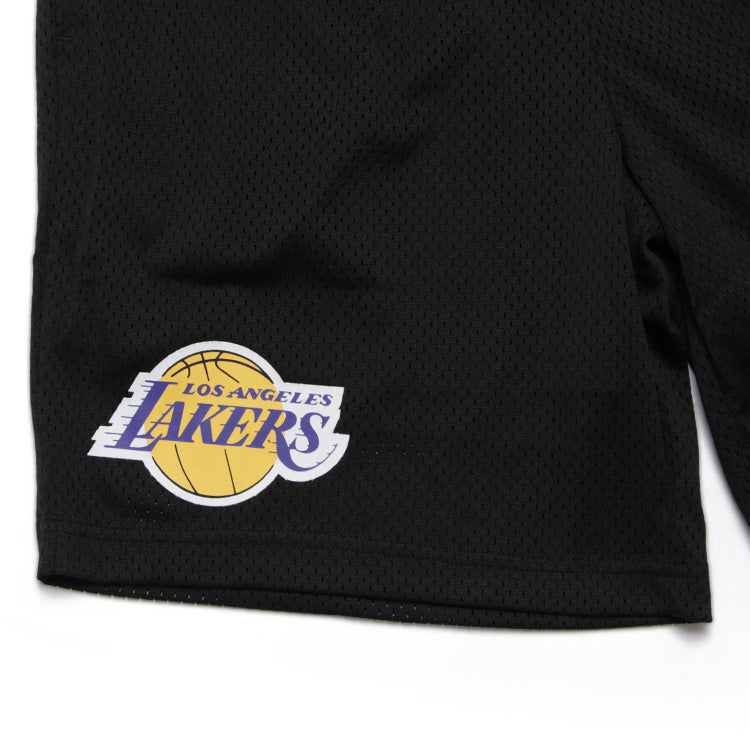 Los Angeles Lakers NBA Black Mesh Shorts