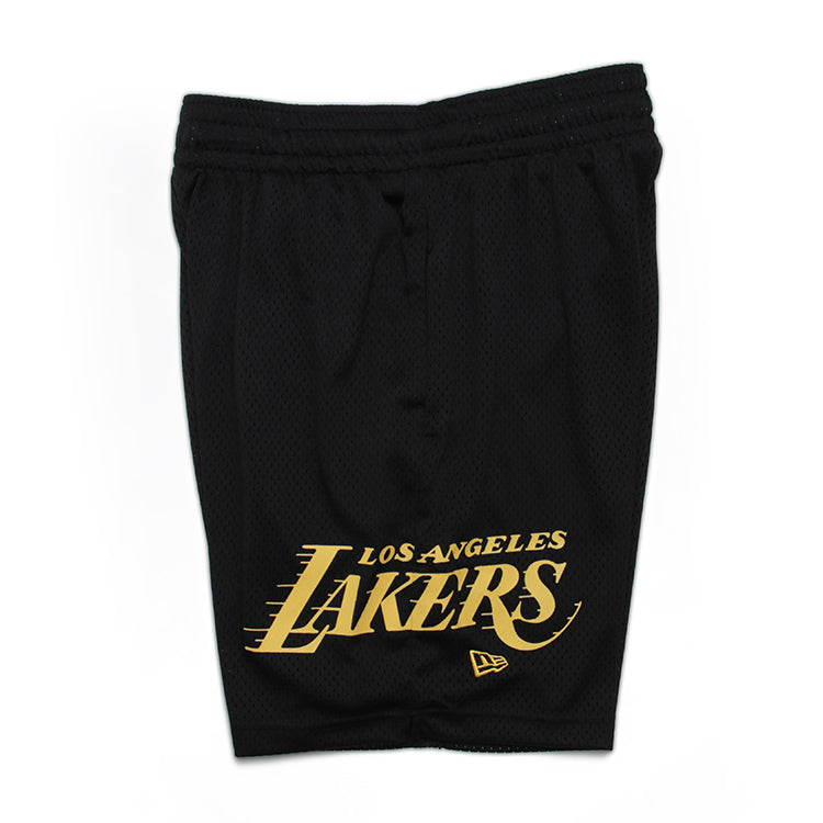 Los Angeles Lakers NBA Black Mesh Shorts