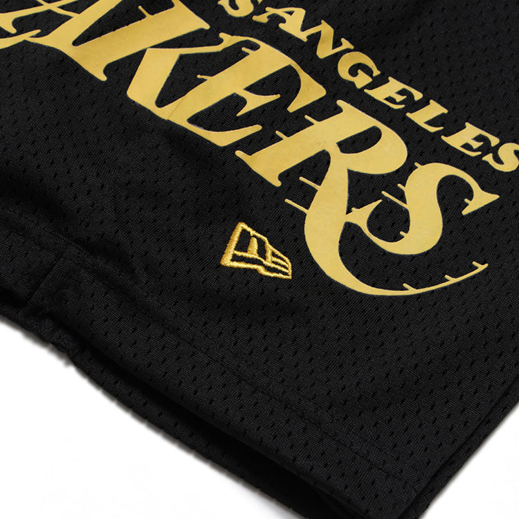 Los Angeles Lakers NBA Black Mesh Shorts