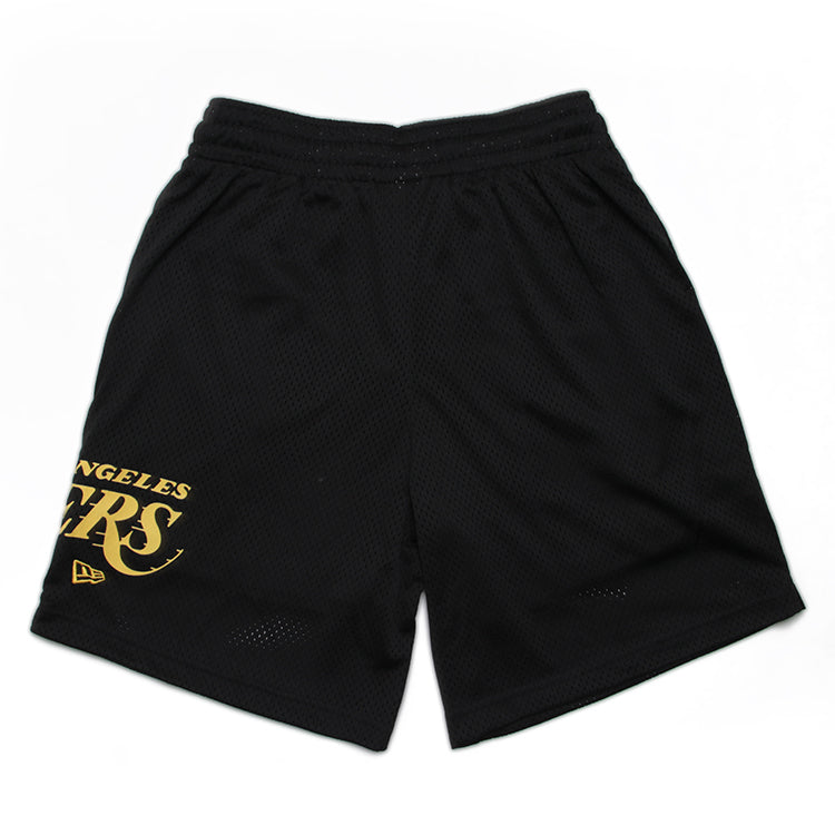 Los Angeles Lakers NBA Black Mesh Shorts