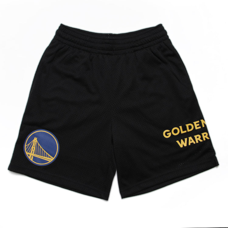 Golden State Warriors NBA Black Mesh Shorts