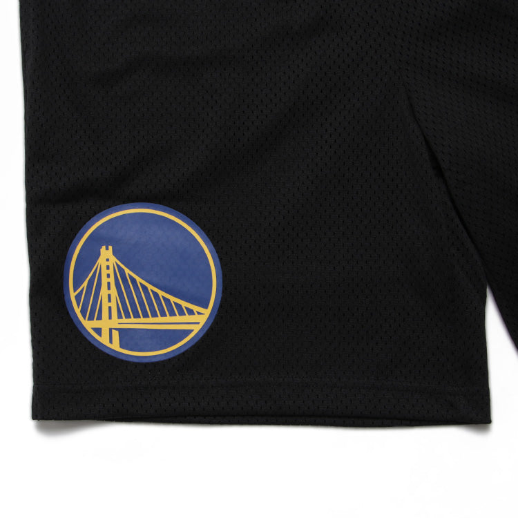 Golden State Warriors NBA Black Mesh Shorts