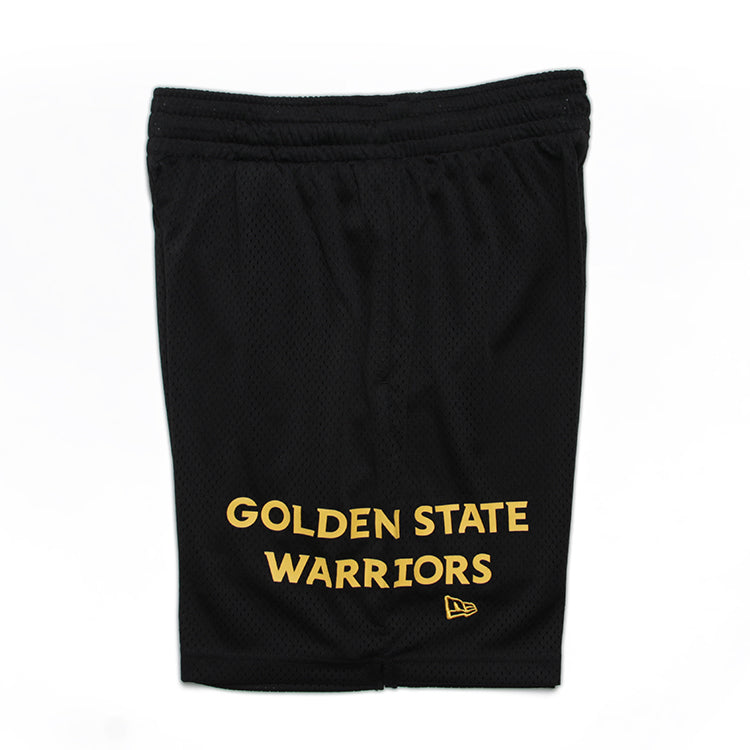 Golden State Warriors NBA Black Mesh Shorts