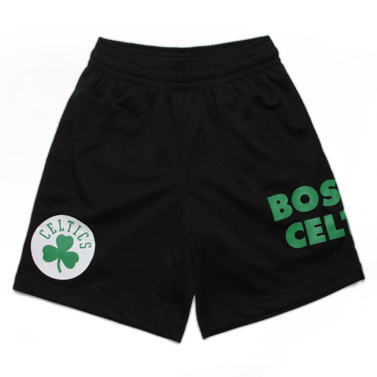 Boston Celtics NBA Black Mesh Shorts