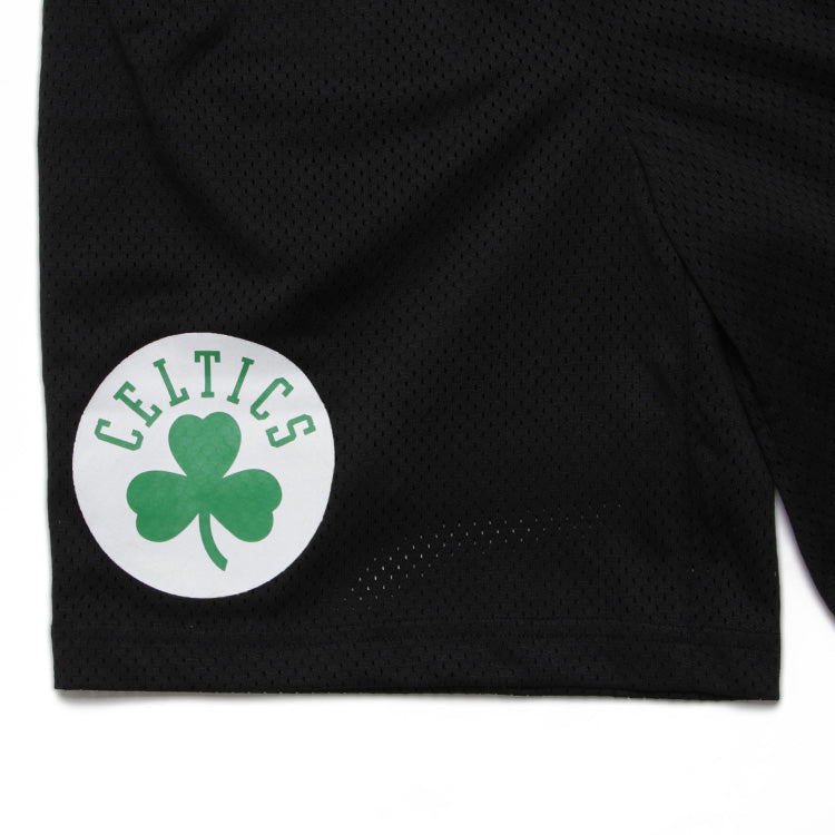 Boston Celtics NBA Black Mesh Shorts