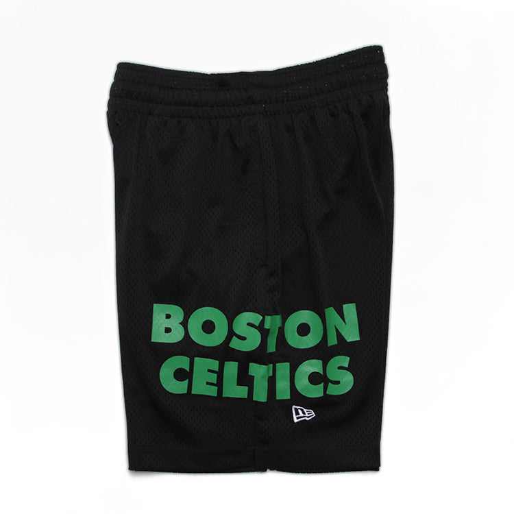 Boston Celtics NBA Black Mesh Shorts